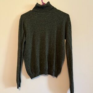 Dark Green Turtleneck Sweater